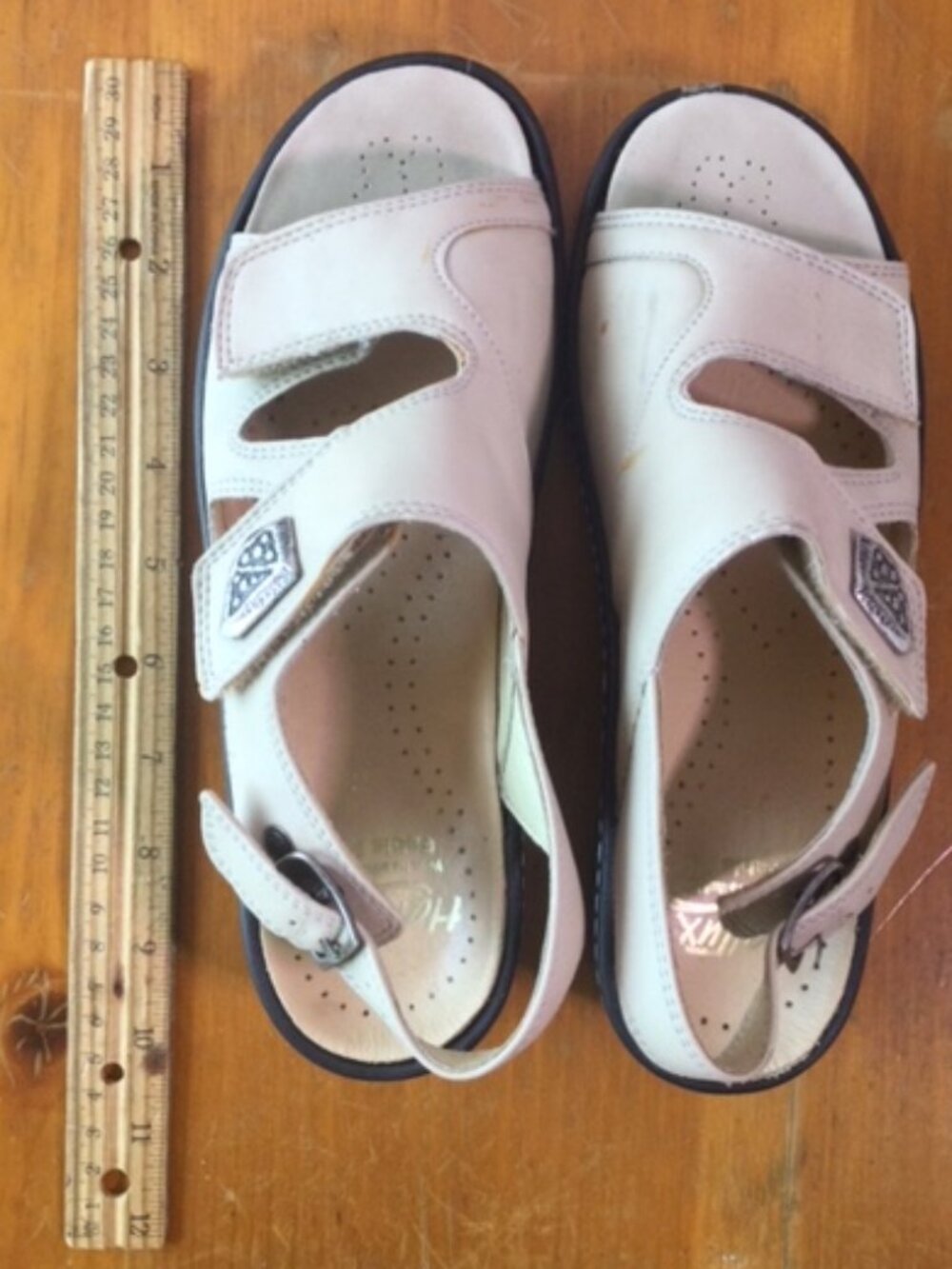 Fidelio White Comfort Slingback Sandals Adjustable Wedge Women's